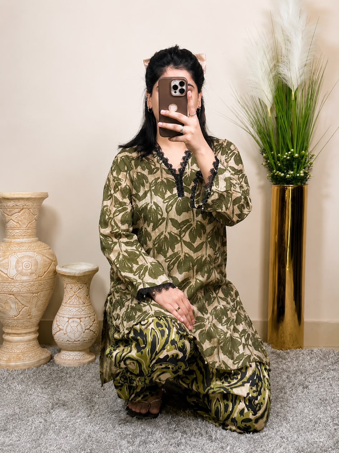 Green Kurta Shalwar